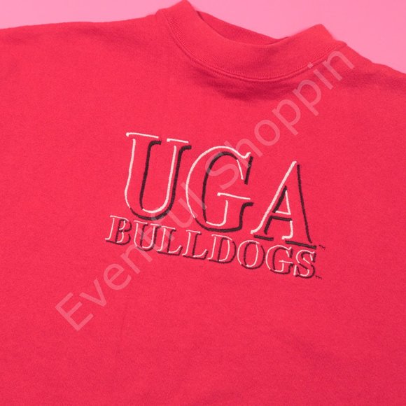 Vintage Other - Vintage 1990s UGA Georgia Bulldogs Crewneck Sweatshirt in Red Size Large